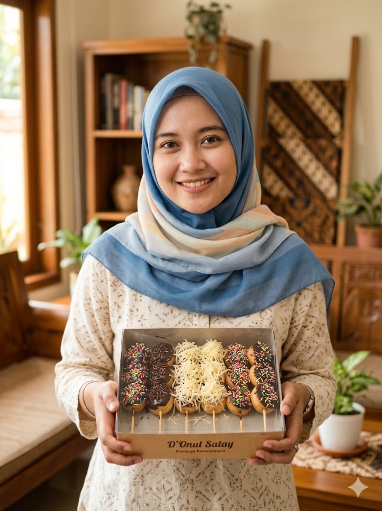 Paket Donat Sate Isi 6