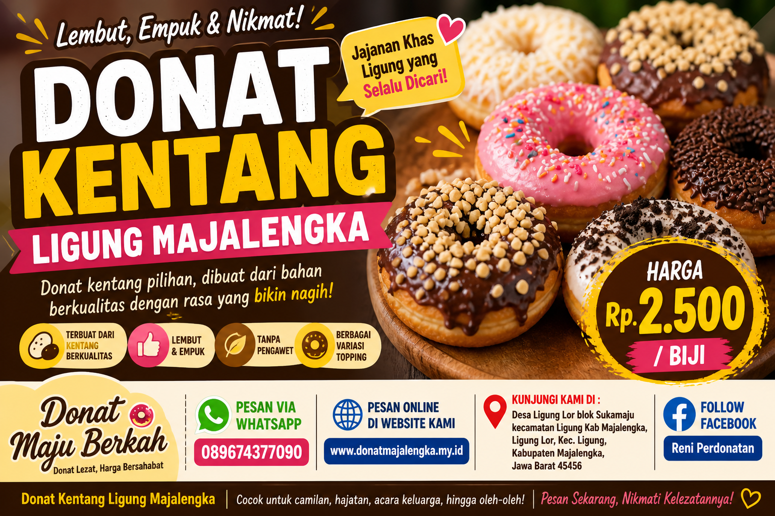 Mengupas Tuntas Donat Kentang Ligung Majalengka: Harga, Keunikan, dan Rekomendasi Tempat Terbaik Membelinya